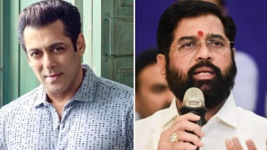 अभिनेता सलमान खान और महाराष्ट्र के मुख्यमंत्री एकनाथ शिंदे (फाइल फोटो)