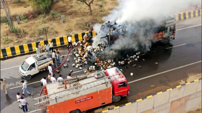 सीकर हादसे में मेरठ के 7 लोगों की मौत (फोटो: आजतक)