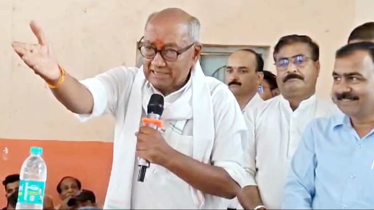 पूर्व मुख्यमंत्री दिग्विजय सिंह. 