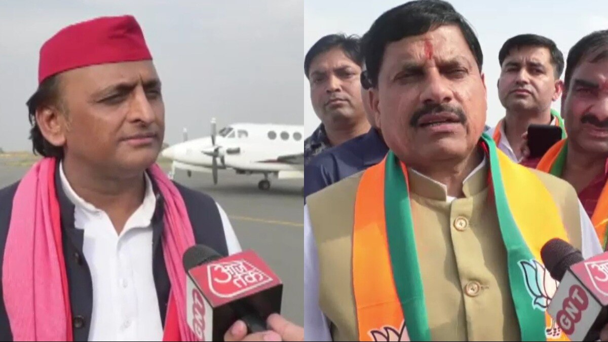 अखिलेश यादव और मोहन यादव