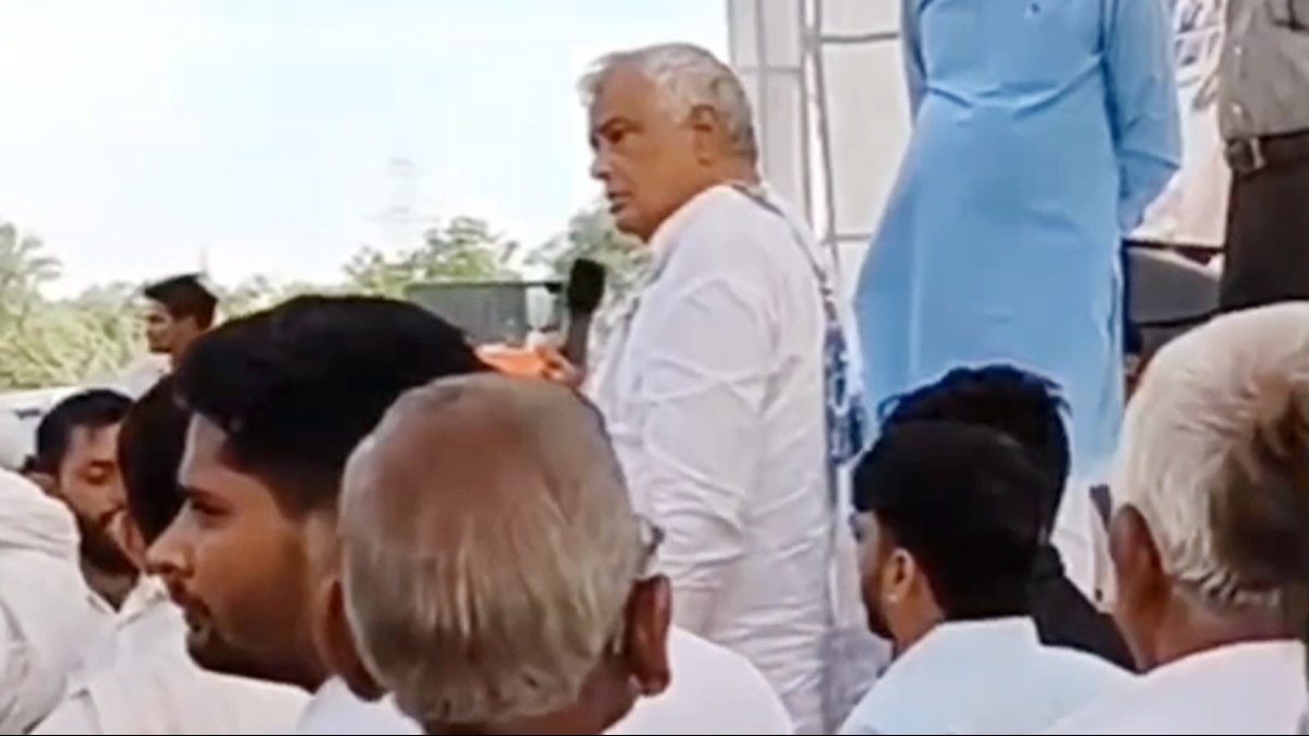 मंत्री किरोड़ीलाल मीणा के वायारल वीडियो का फुटेज.