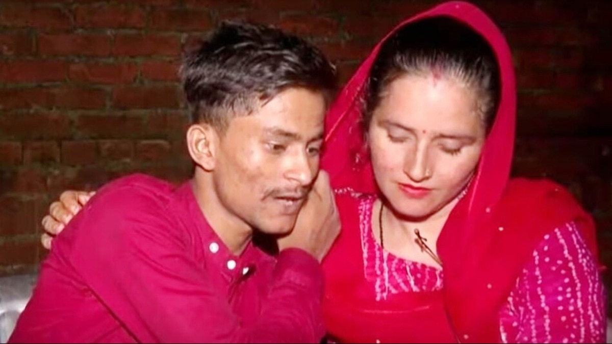 सचिन मीणा और सीमा हैदर की फाइल फोटो. 