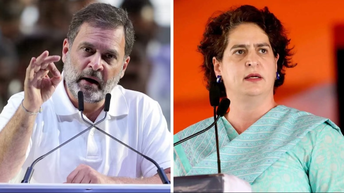 कांग्रेस नेता राहुल गांधी और प्रियंका गांधी. (Photo: X/@INC)