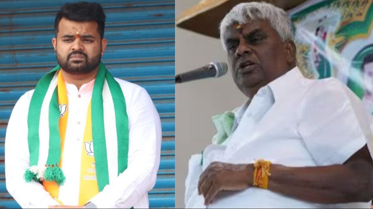 प्रज्वल रेवन्ना और एचडी रेवन्ना (फाइल फोटो)