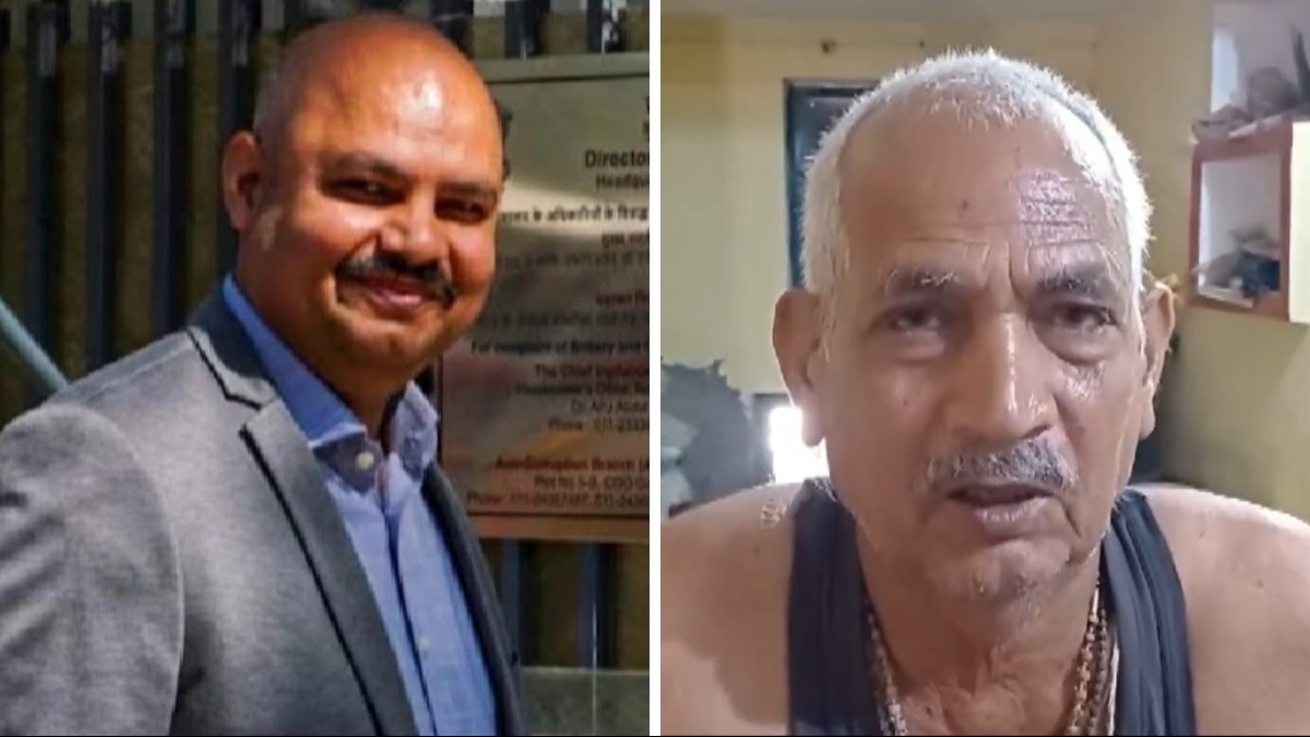 विभव कुमार और उनके पिता महेश्वर राय. (फोटो-एजेंसी)