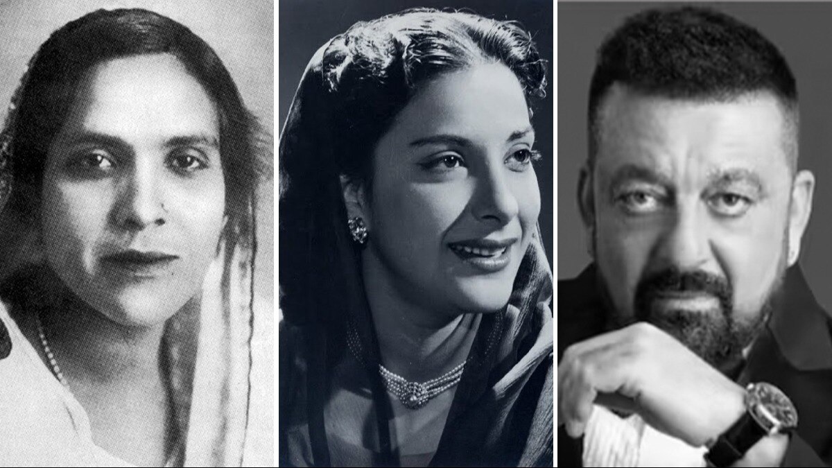 जद्दन बाई, नरगिस, संजय दत्त 