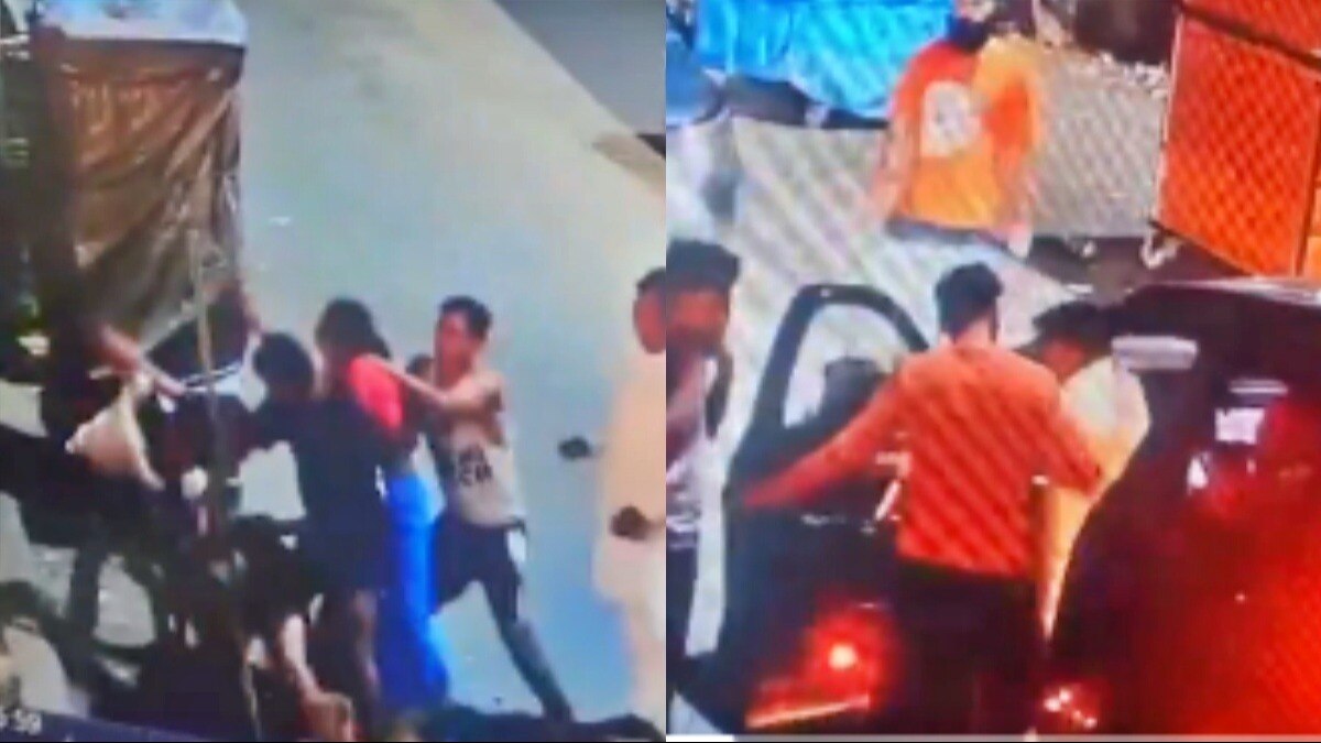 गाजियाबाद: मारपीट का सीसीटीवी फुटेज 