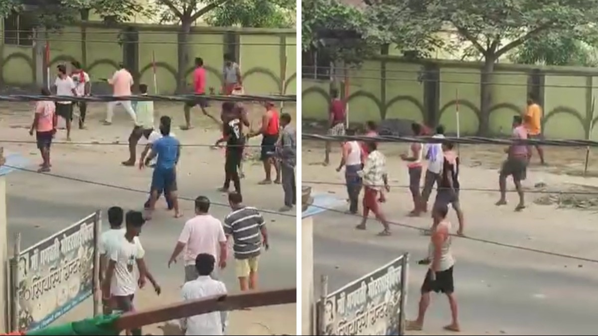 सोशल मीडिया पर बिहार के छपरा में हुई हिंसा का वीडियो वायरल हो रहा है. (Photo: From Video)
