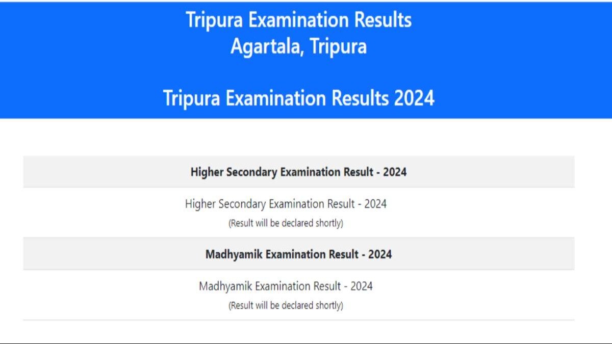 Tripura board result direct link