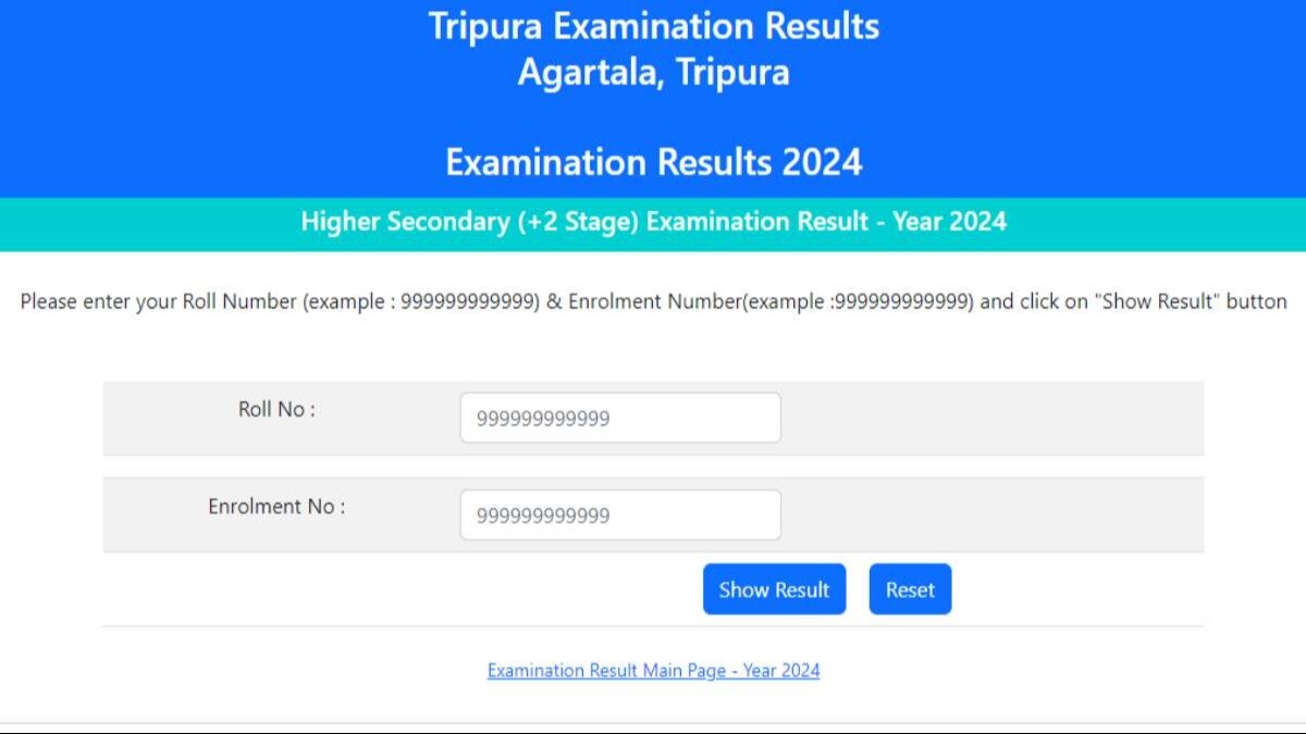 TBSE Higher Secondary Result 2024