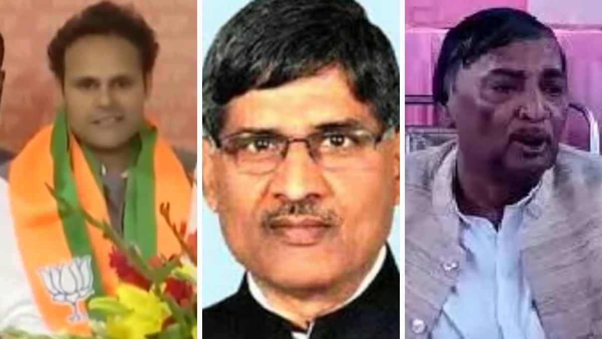 भाजपा के रितेश पांडेय, सपा के लालजी वर्मा और बसपा प्रत्याशी कमर हयात.