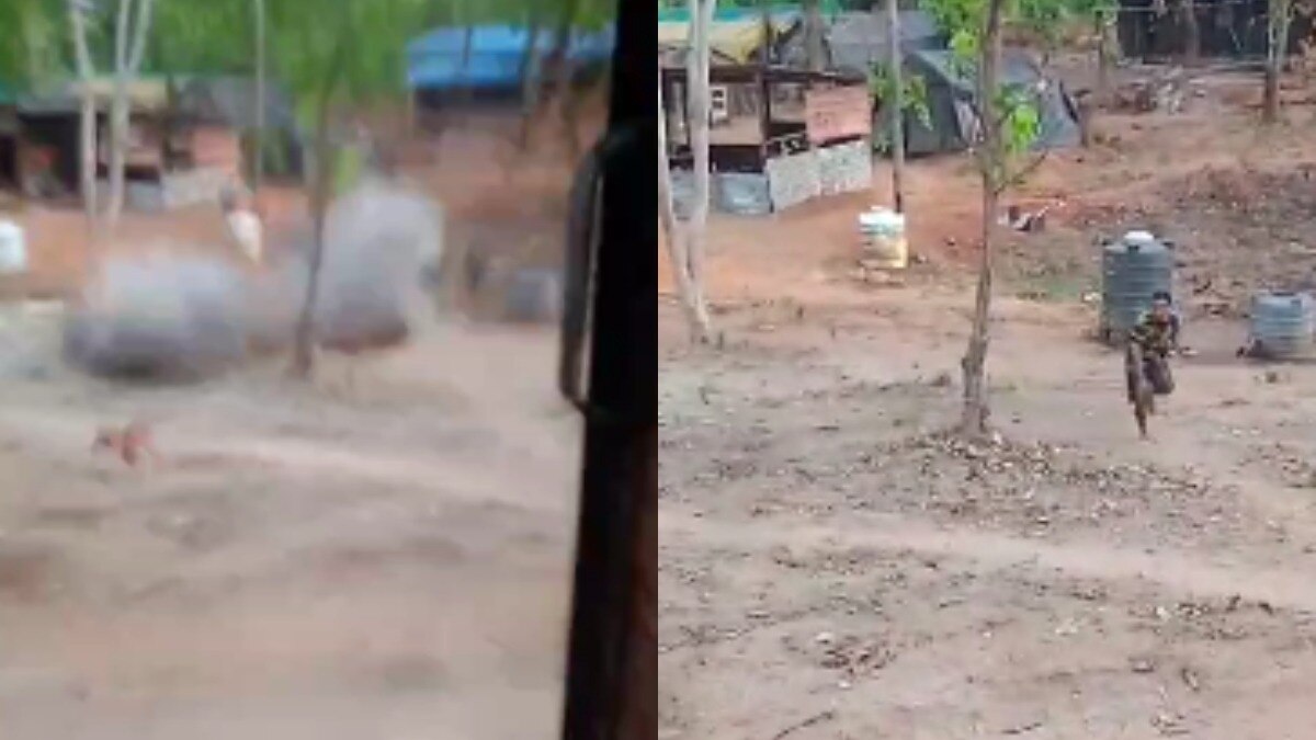 सुरक्षाबल के कैंप पर नक्सलियों ने देसी रॉकेट लॉन्चर से किया हमला.