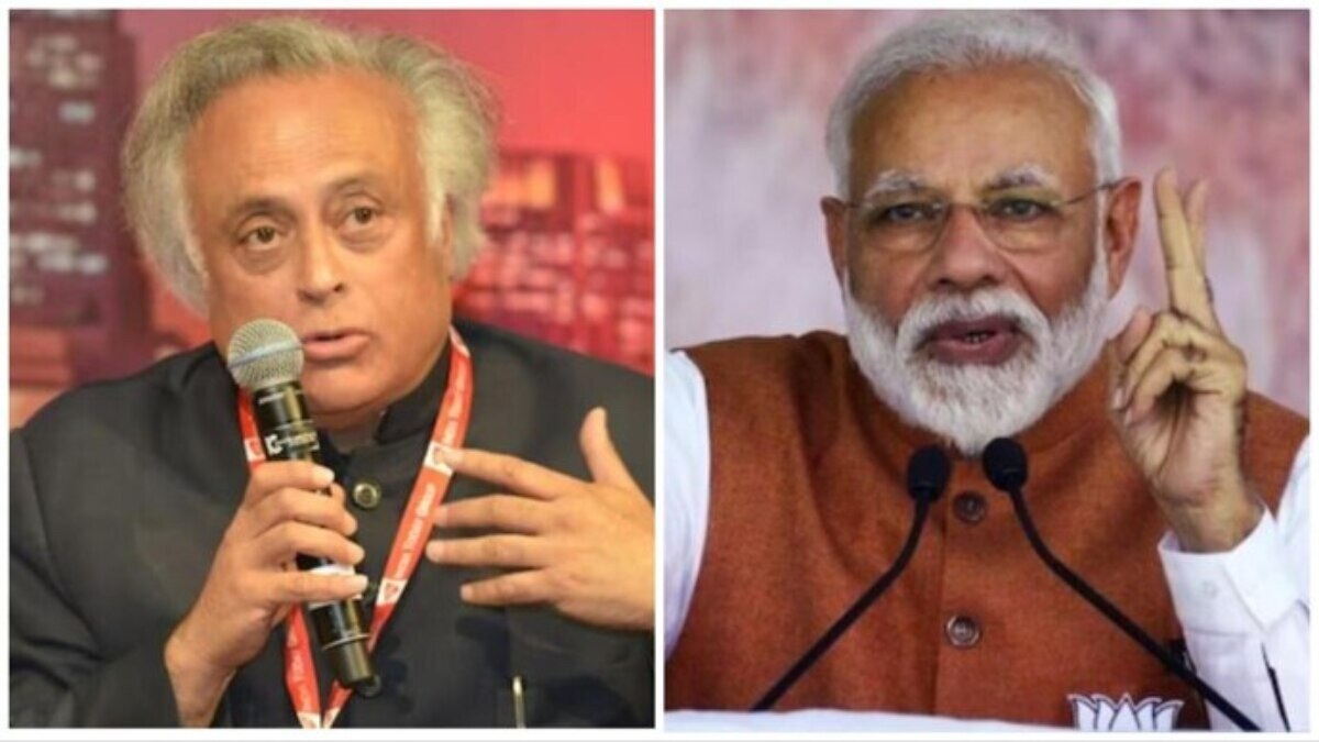 Jairam Ramesh and PM Modi. (File Photo)