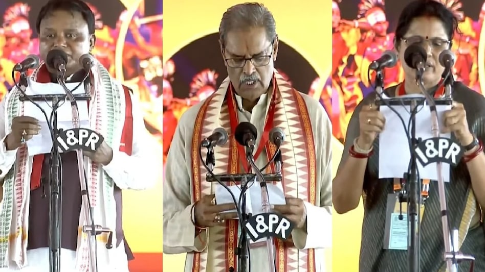 6669965176743 odisha cm deputy cm 123631829 ओडिशा में पहली बार BJP सरकार... मोहन चरण माझी ने ली सीएम पद की शपथ - Mohan charan Majhi sworn in as Odisha CM bjp tribal leader ntc - AajTak