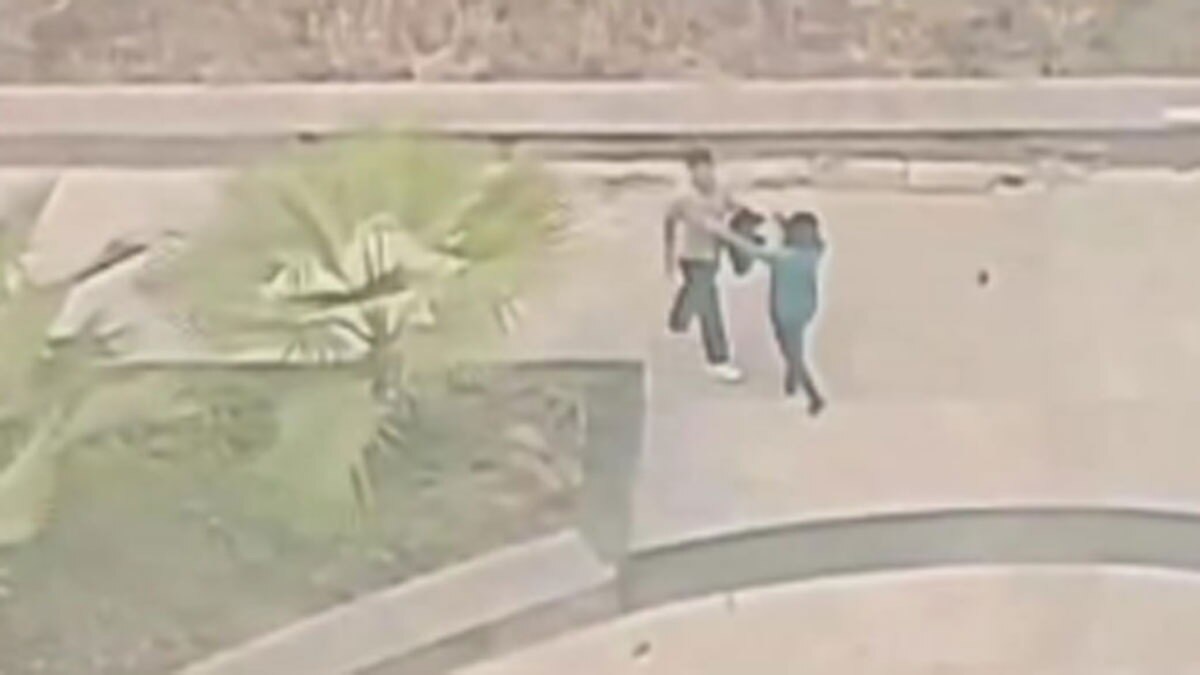 यूनिवर्सिटी कैंपस में लड़के और लड़की के बीच हुई मारपीट 