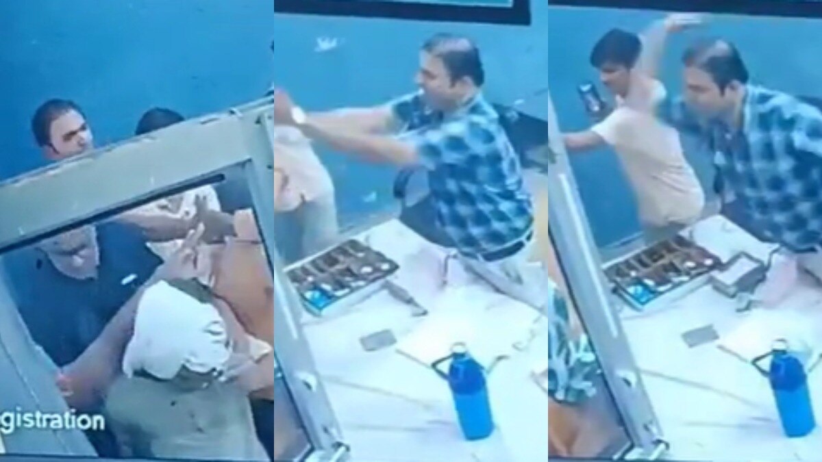 मरीज को लेकर पहुंचे परिजन, जल्द देखने को कहा तो डॉक्टर और स्टाफ ने कर दी पिटाई, Video – Video Family members arrived with patient when asked to see him soon doctor and staff beat him up lclcn
