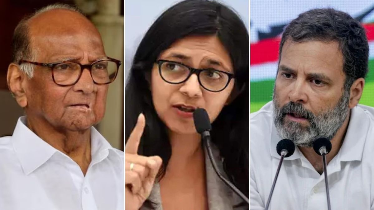 शरद पवार, स्वाति मालीवाल और राहुल गांधी
