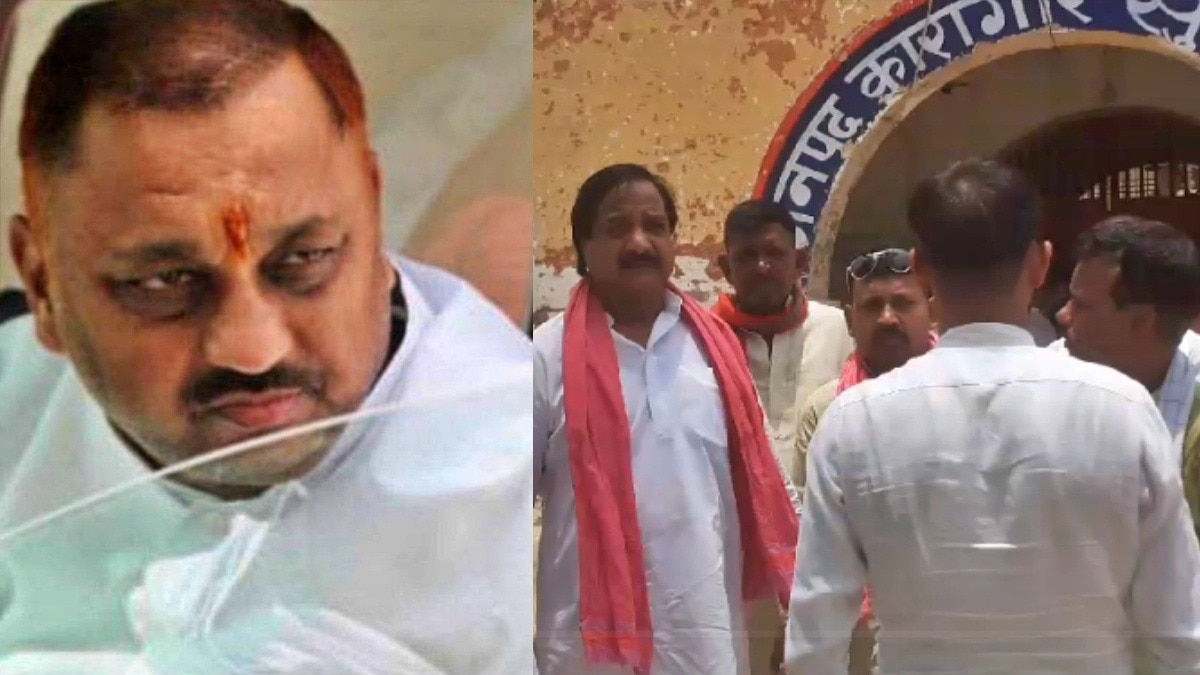 सुल्तानपुर जेल पहुंचे सपा सांसद 