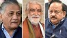 VK Singh, Ashwini Choubey, Dr Harshvardhan