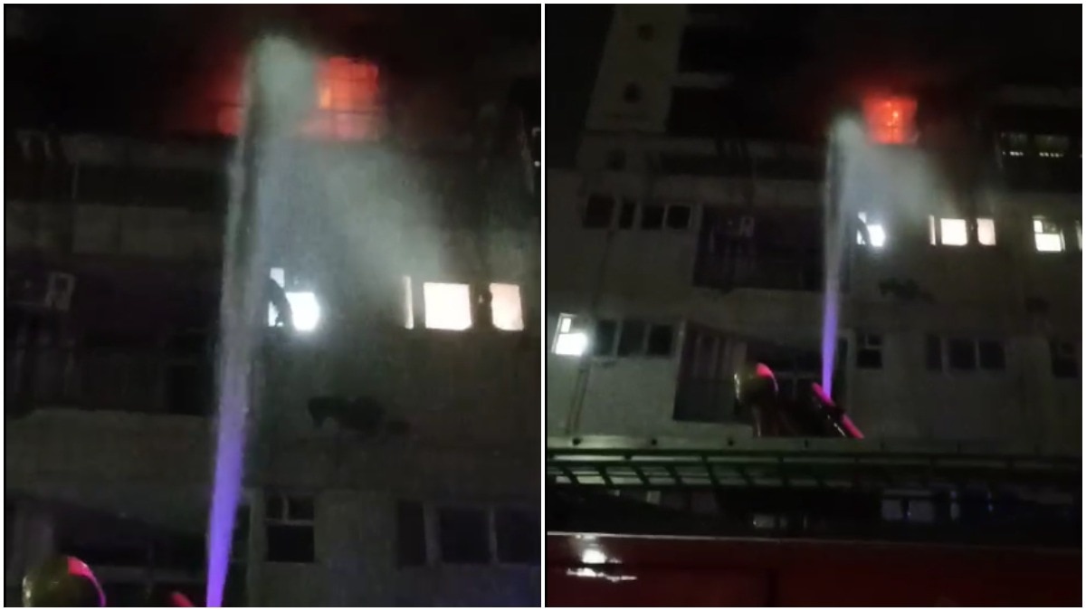 गाजियाबाद में एसी फटने से लगी आग