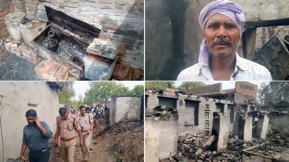 आग में जलकर दो दर्जन से घर हुए राख 