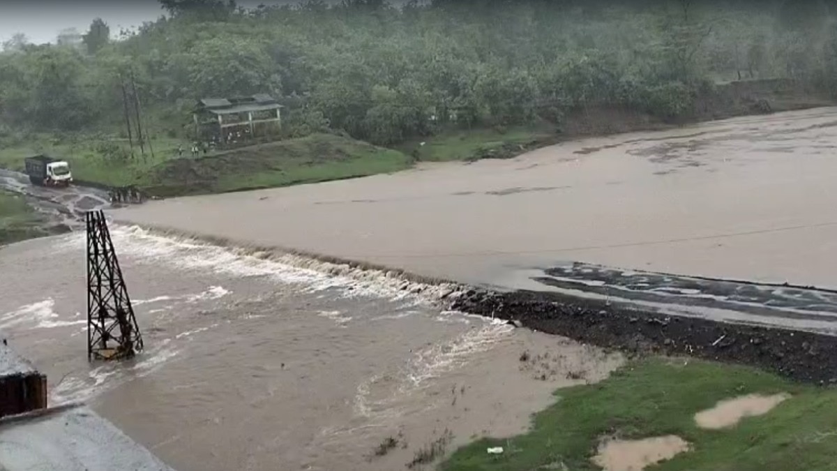 Bridge on deharje river submerged