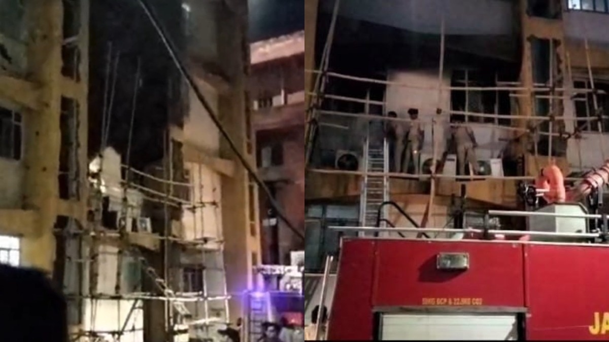 धुआं दूसरी और तीसरी मंजिल तक फैला.