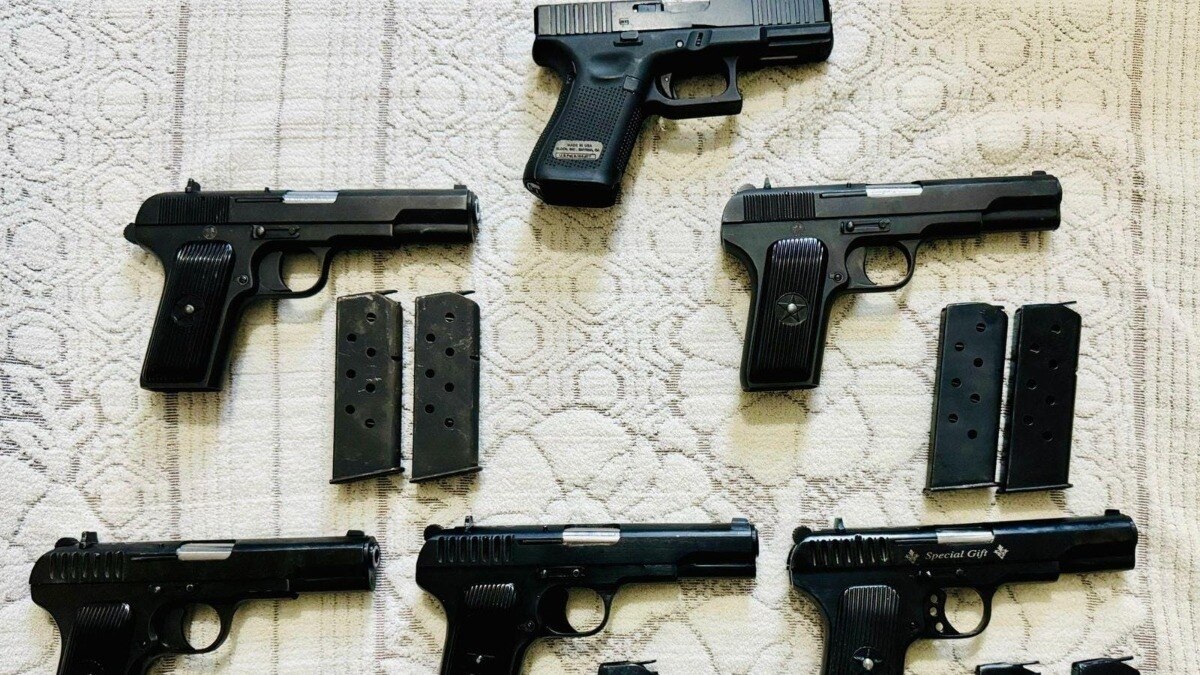 बरामद हथियार.