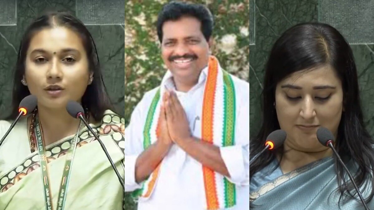 शाम्भवी चौधरी, के. सुरेश और बांसुरी स्वराज. 