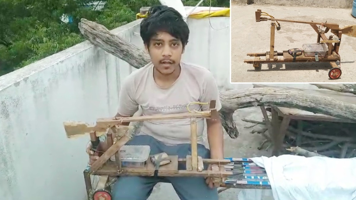 अमन कालरा ने बनाई रोबोटिक गन. 