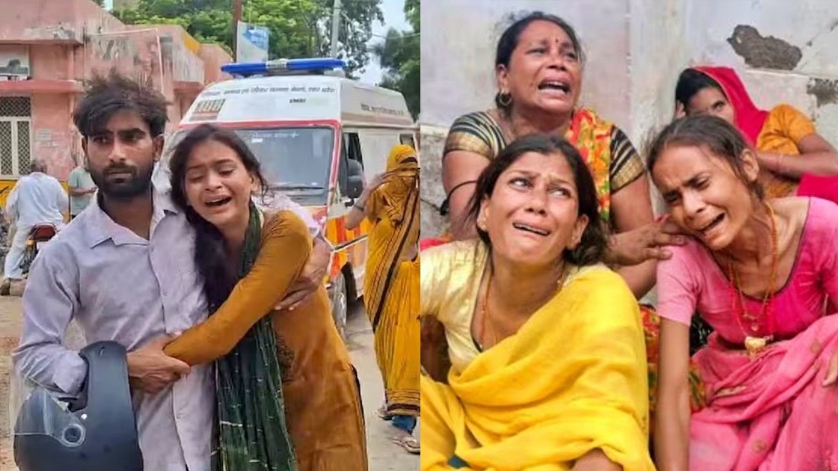 हाथरस हादसा: पीड़ित परिवारों के परिजन 