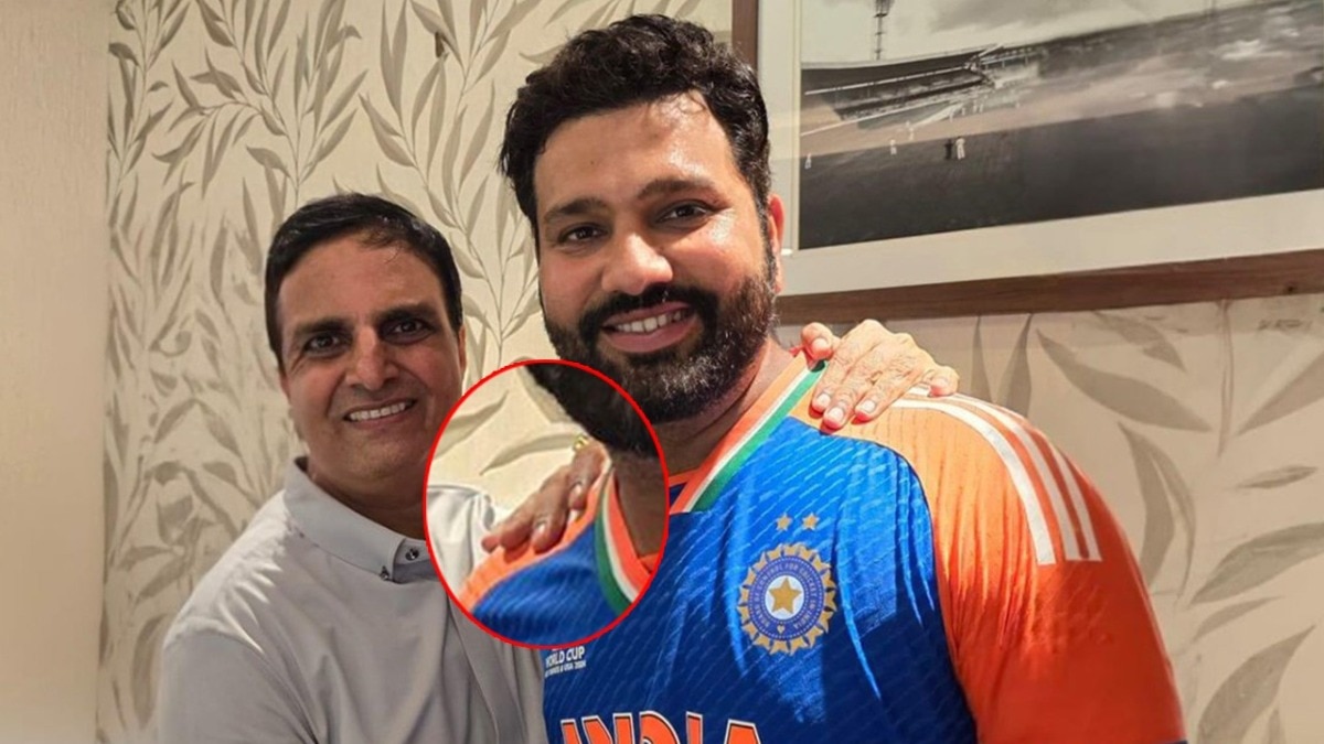 रोहित शर्मा की फोटो खूब वायरल हो रही है