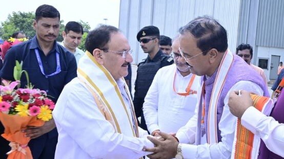 जेपी नड्डा और केशव मौर्या के बीच मीटिंग. (File Photo)