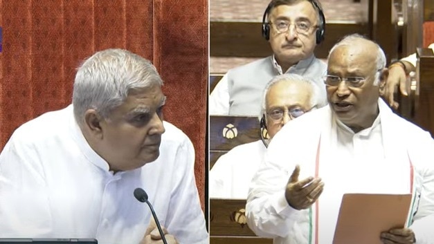 Jagdeep Dhankhar and Mallikarjun Kharge