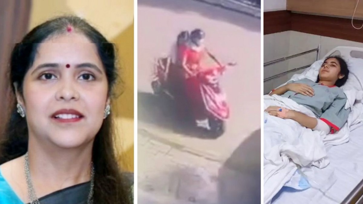 हादसे में स्कूटी सवार मां की मौत और बेटी गंभीर घायल.