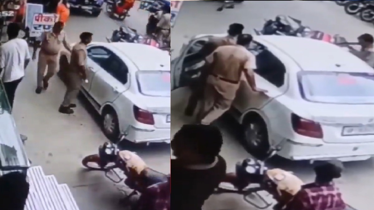 कार में पिस्तौल रखकर युवक को गिरफ्तार करने के मामले में चार पुलिसकर्मी निलंबित