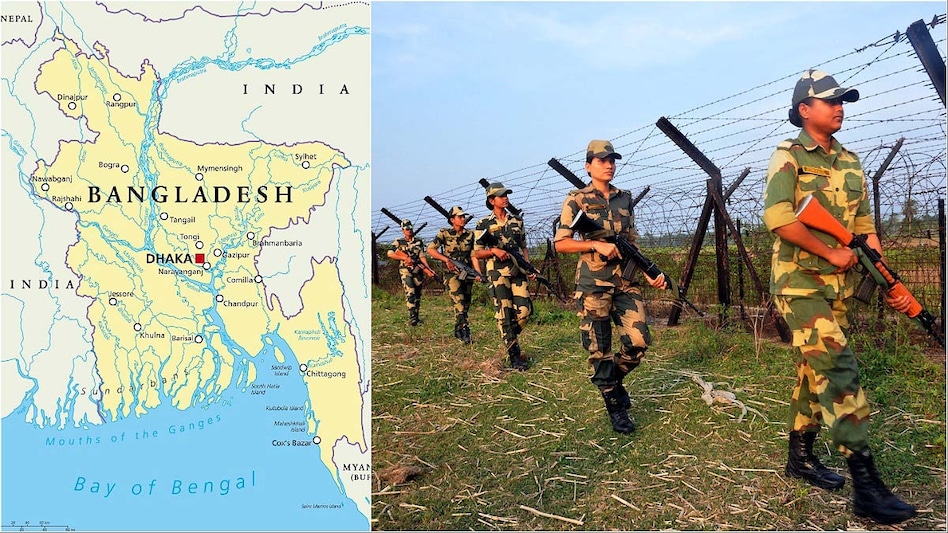 तीन तरफ से इंडिया से घिरा, 4096 KM लंबा बॉर्डर... भारत के इन 5 राज्यों से सटा है बांग्लादेश! - how much long india Bangladesh border is what is Radcliffe line - AajTak