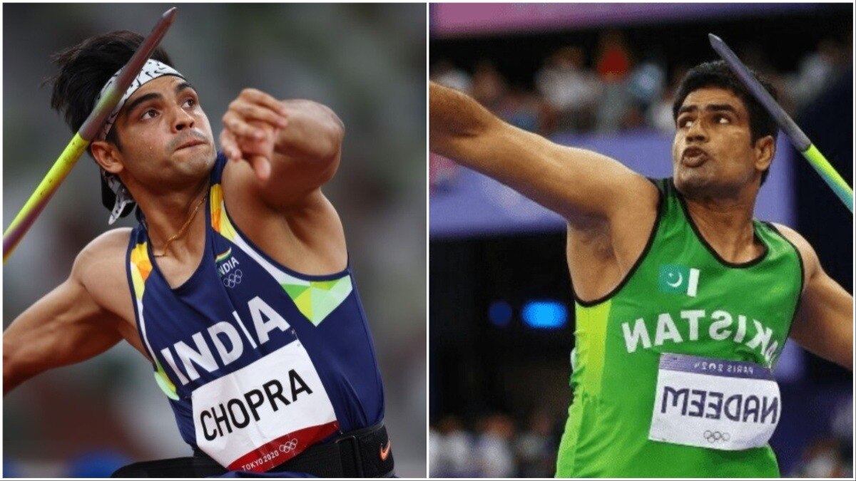 नीरज चोपड़ा ने अरशद नदीम से कम दूरी पर भेला फेंका (Photo- Reuters/Social Media)