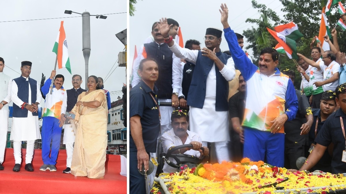 CM मोहन यादव ने किया तिरंगा यात्रा का शुभारंभ. 