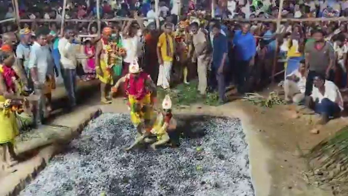 तमिलनाडु के मंदिर में हुआ हादसा.