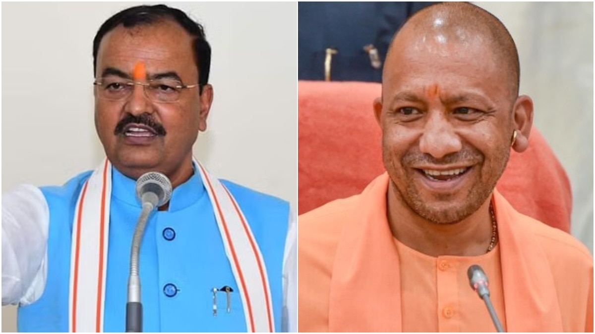 मिर्जापुर में बीजेपी कार्यकर्ताओं को संबोधित करते हुए केशव प्रसाद मौर्य ने की सीएम योगी की तारीफ. (Photo: X/@BJP4UP)