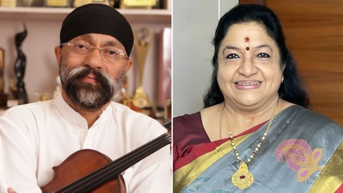 संगीतकार उत्तम सिंह और पार्श्व गायिका केएस चित्रा.