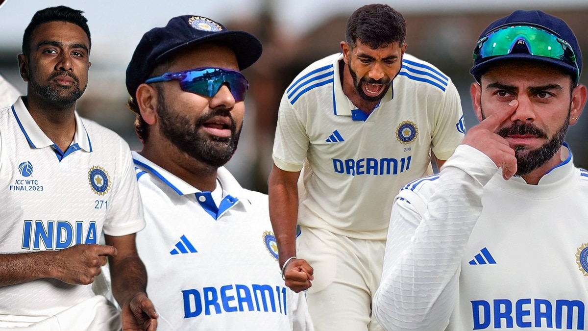 R Ashwin, Rohit Sharma, Jasprit Bumrah, Virat kohli