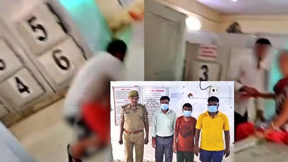 नोएडा पुलिस की गिरफ्त में तीनों आरोपी 