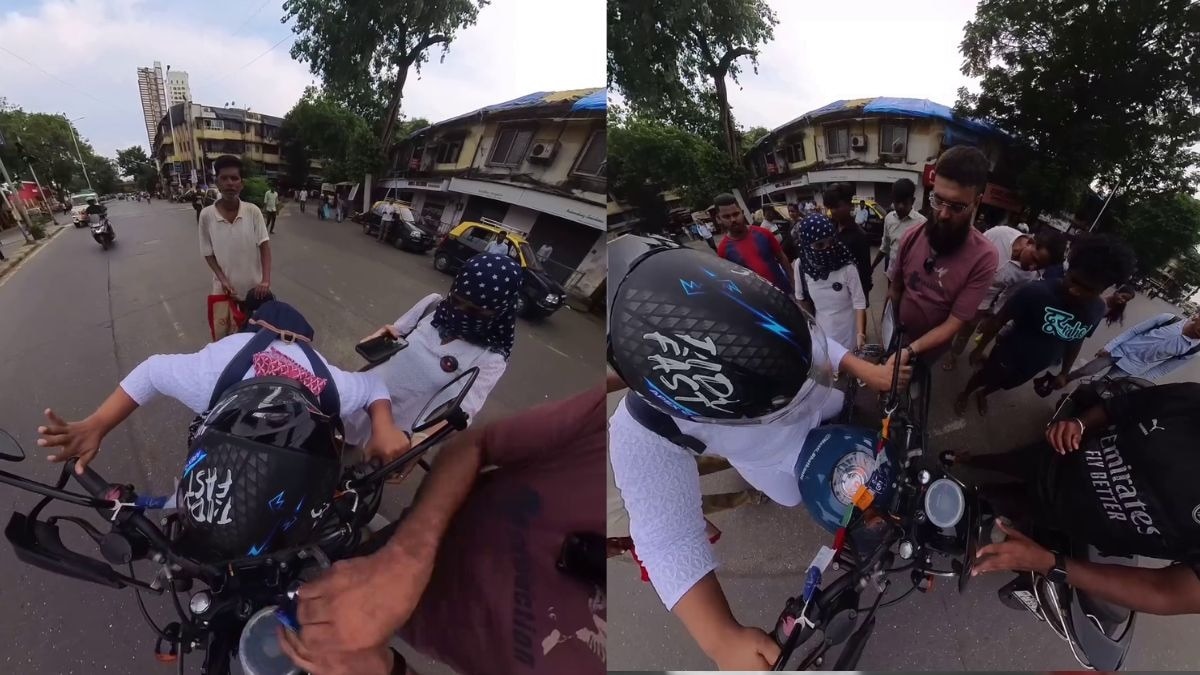 बाइक के पहिये पर फंसा दुपट्टा, गर्दन को घुटने से पहले फरिश्ता बन कर आया शख्स.