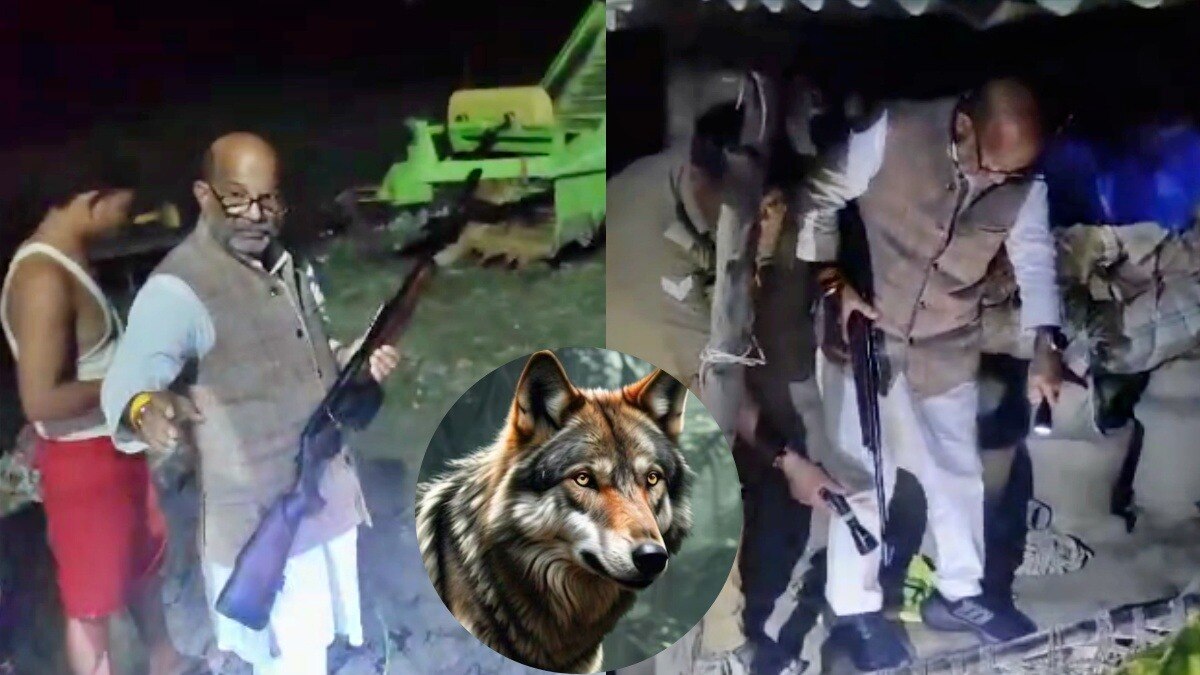 बहराइच: राइफल संग गश्त पर बीजेपी विधायक 