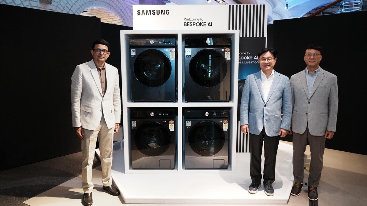 Samsung ने लॉन्च की 10 नई वॉशिंग मशीन, मिलेगा AI का सपोर्ट, फोन से होंगी कंट्रोल - Samsung Bespoke AI Washing Machines Launch In India With 12Kg Capacity ttec - AajTak
