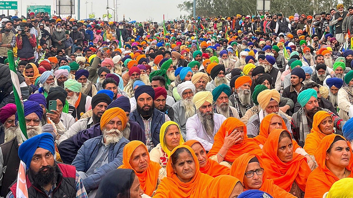 चंडीगढ़ में किसानों का प्रदर्शन (Photo: PTI)