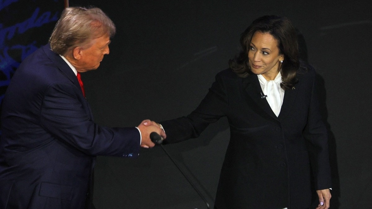 Donald Trump and Kamala Harris