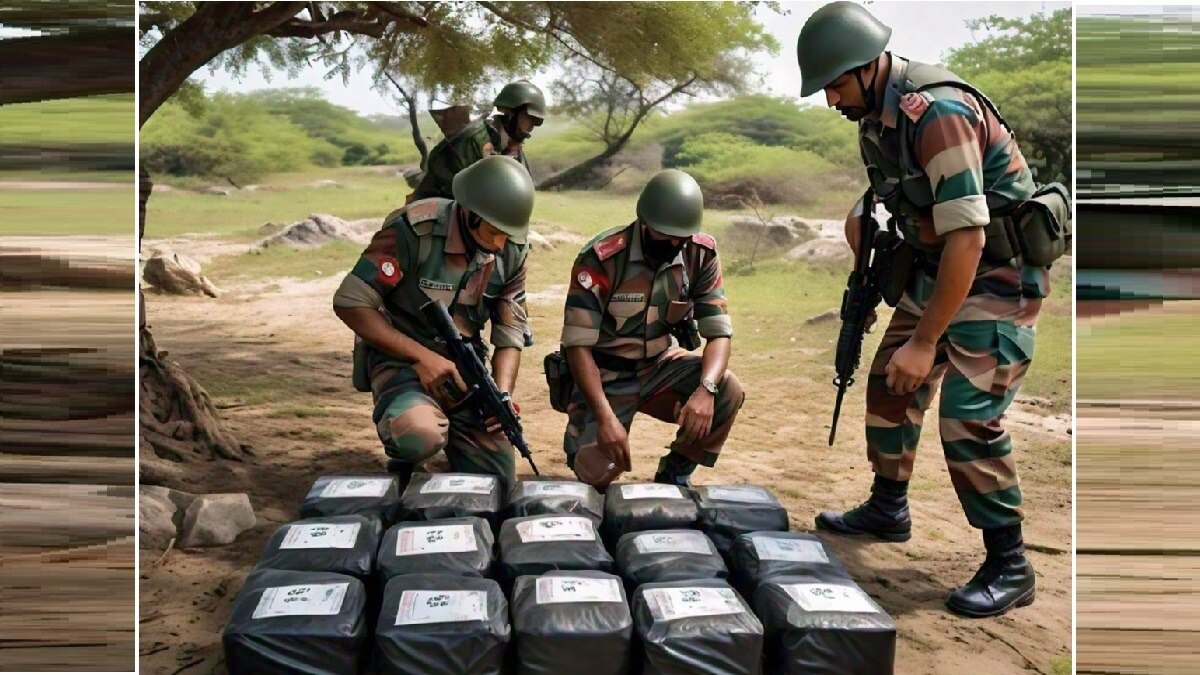 ડ્રગ્સ મળવાનો સિલસિલો યથાવત, ગુજરાતના દરિયાકાંઠેથી ફરી ઝડપાયું ડ્રગ્સ 2 BSF टीम ड्रग्स के खिलाफ अभियान चला रही है (सांकेतिक चित्र- Meta AI)